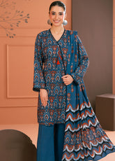 Linen Love By Gul Ahmed Printed Linen 3 Piece Unstitched Suit GA25LL D-LT-52031